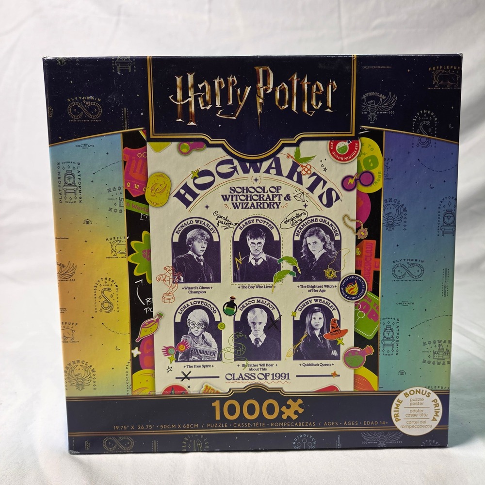 Ceaco Harry Potter Hogwarts Class of 1991 1000 Piece Jigsaw Puzzle 88000 New